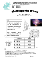 Multisports d’eau